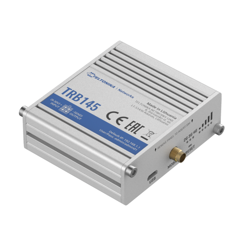 Teltonika TRB145 Industrial LTE RS485 Gateway