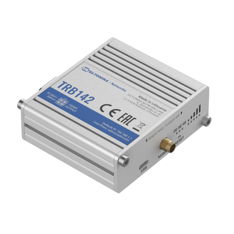 Teltonika TRB142 Industrial LTE RS232 Gateway