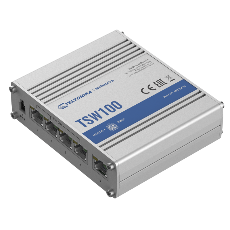 Teltonika TSW100 L2 Unmanaged Switch