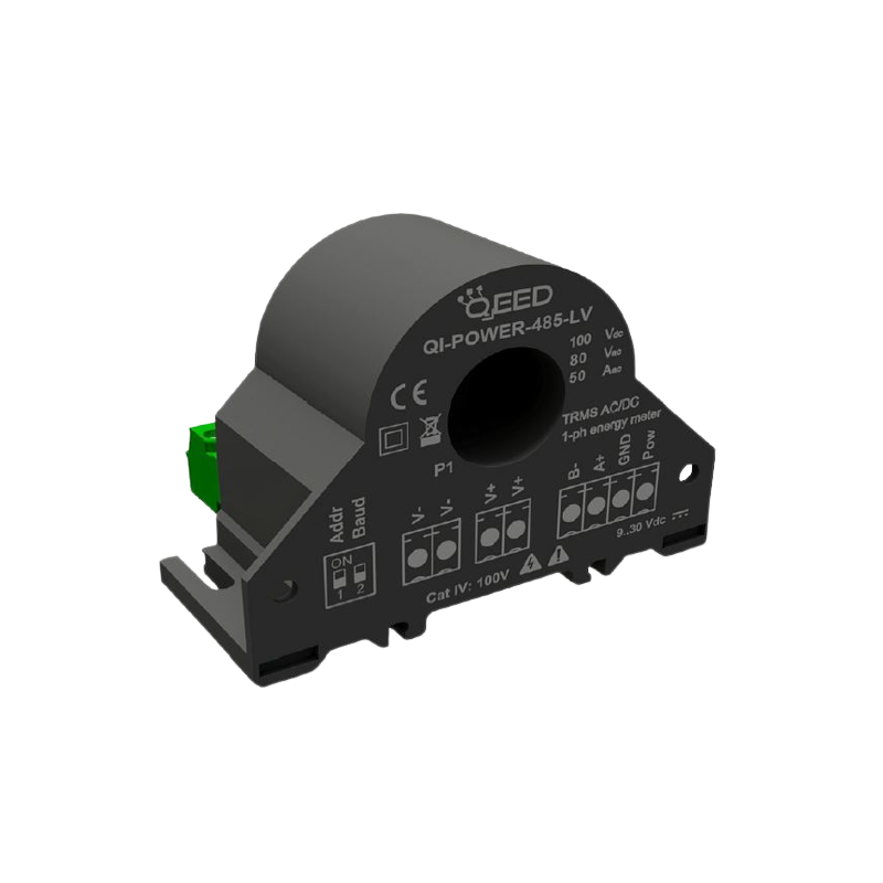 QEED QI-POWER-485-50 Single phase power meter- 50A