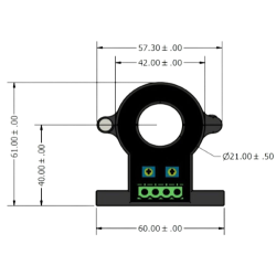 QEED QI-HSC-50 SPLIT CORE HALL EFFECT CURRENT TRANSFORMER