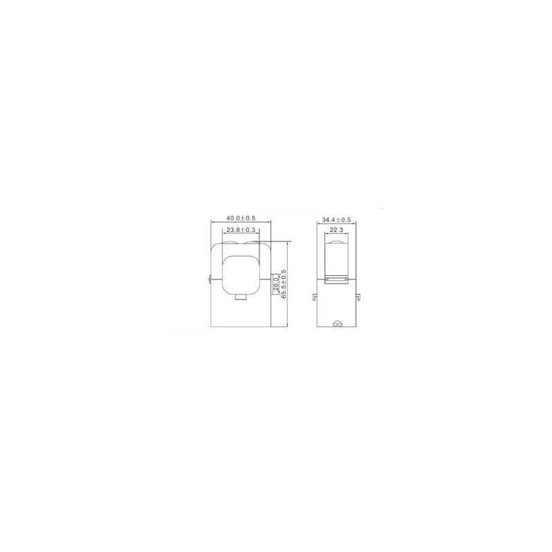 SCT-24-100/5 SPLIT CORE CURRENT TRANSFORMER HOLE WINDOW 24mm Primary 100A -Secondary 5A