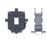 TP-68-1000/5: DRUKKNOPUITVOERING STROOMTRANSFORMATOREN MET OPENGAANDE KERN TP32 / TP68 SERIE