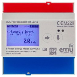 LORA 3 Fase kWh meter voor TI sec. 5A - MID - EMU Professional II 3/5 P21A000LO