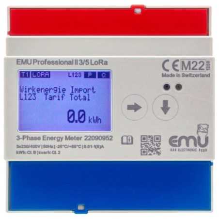 LORA 3 phase kWh meter for CT sec. 5A - MID - EMU Professional II 3/5 P21A000LO