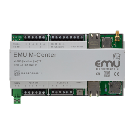 EMU M-Center 210.000.00 Datalogger voor 20 M-Bus toestellen