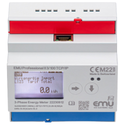 TCP/IP 3 Fase kWh 100A - MID - EMU Professional II 3/100 P20A000T