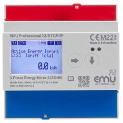 TCP/IP Compteur kWh triphasé pour TC sec. 5A - MID - EMU Professional II 3/5 P21A000T