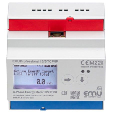 TCP/IP 3 Fase kWh voor TI sec. 5A - MID - EMU Professional II 3/5 P21A000T