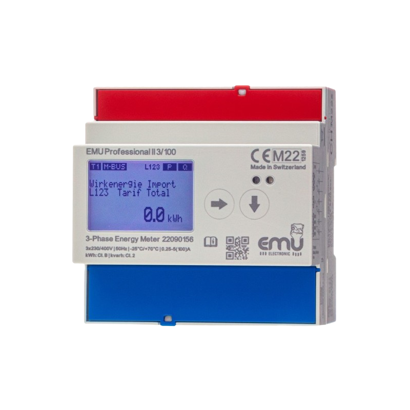 3 phase kWh meter 100A - MID - EMU Professional II 3/100 P20A000