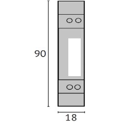 M-Bus Single-phase kWh meter - MID - EMU 40A With M-Bus and impuls outputEMU 1/40 SO