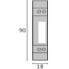 M-Bus Single-phase kWh meter - MID - EMU 40A With M-Bus and impuls outputEMU 1/40 SO