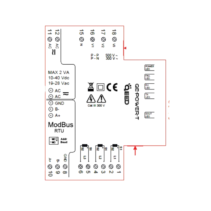 QEED QE-POWER-T-STD THREE PHASE NETWORK ANALYZER