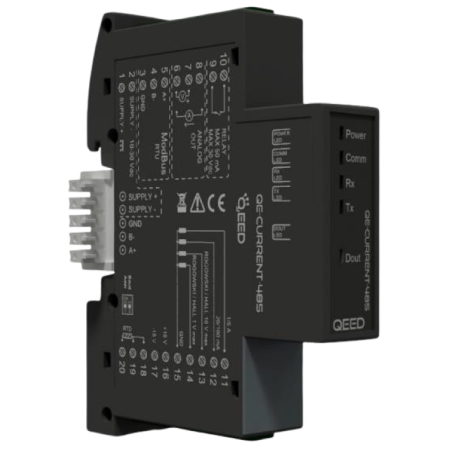 QEED QE-CURRENT-485: UNIVERSAL CURRENT / VOLTAGE CONVERTER AC/DC Current / Voltage Analyzer